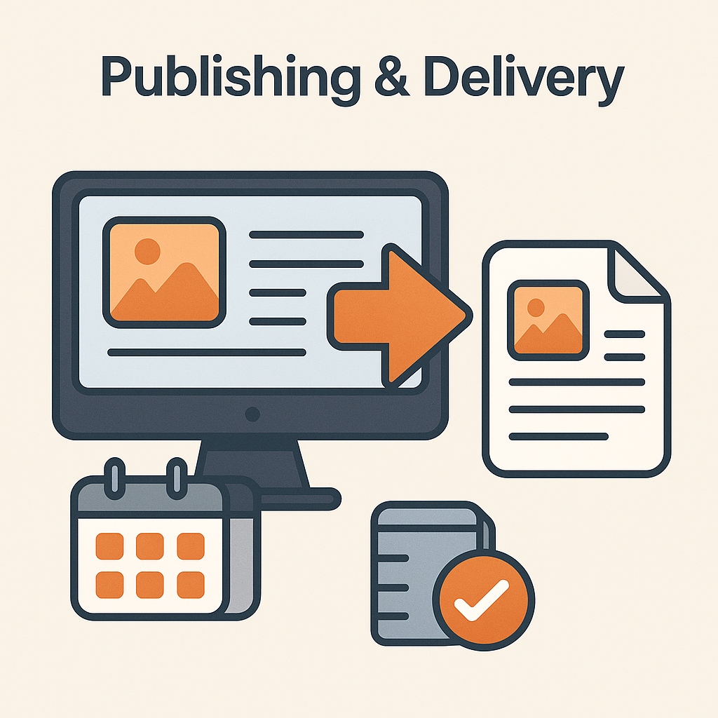 Image representing publishing and delivery